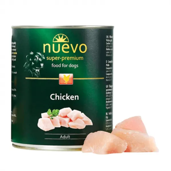 Conserva pentru caini Nuevo cu pui 800 gr
