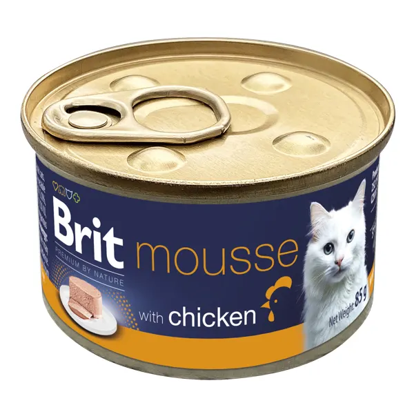 Conserva pentru pisici Brit Premium Mousse cu pui 85 gr
