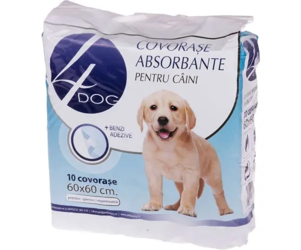 COVORASE IGIENICE 4DOG 60 X 60 CM 10 buc