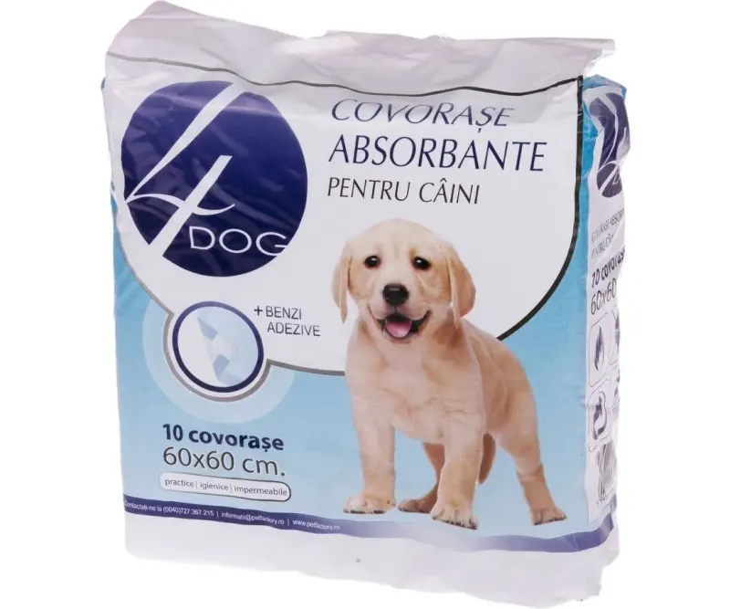 COVORASE IGIENICE 4DOG 60 X 60 CM 10 buc