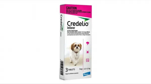 Credelio 112.5mg caini (2.5 - 5.5kg) - 3 tablete