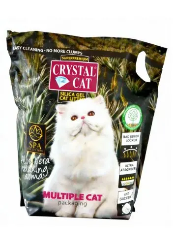 Crystal Cat Nisip Silicatic Aloe Vera - crystal-cat,3-8-l
