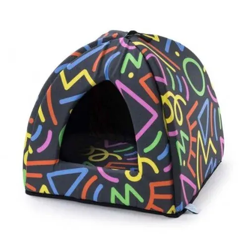 Culcus pentru pisici Leopet Pyramid Funny Colors