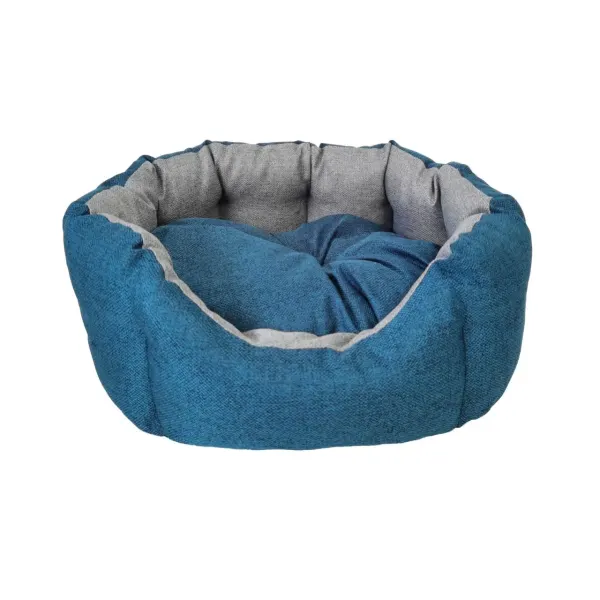 CULCUS TEXTIL PENTRU CAINI SI PISICI ORIONE M GREY-BLUE 65X50X22/60008040