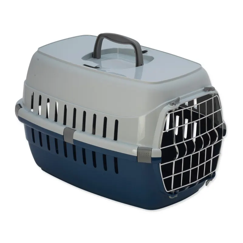 Cușcă / geantă pentru transport animale de companie albastră-gri 32x48,5 cm Dog Fantasy Carrier – Plaček Pet Products