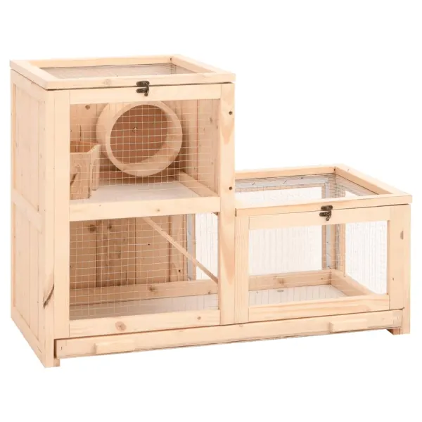 Gossi cusca pentru hamsteri, 81x40x60 cm, lemn masiv de brad