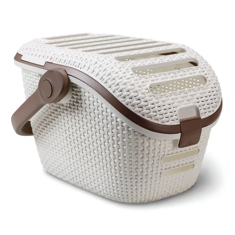 Cutie de transport pentru animale Curver Vintage, alb