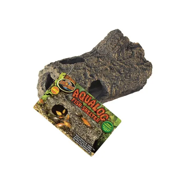 Decor buturuga Zoo Med AquaLog Fish Shelter large