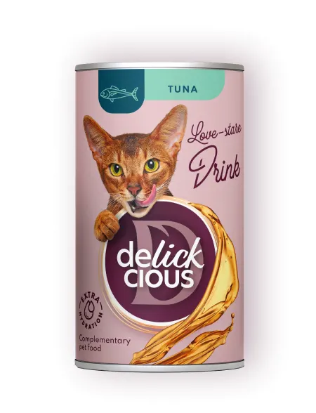 Delickcious Pisica Conserva Bautura cu Ton 140 G