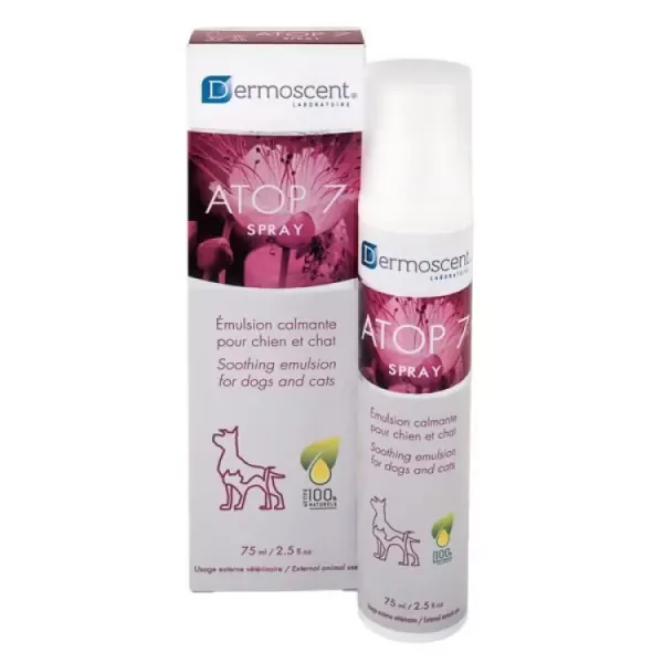 Dermoscent Atop 7, spray pentru caini si pisici, 75 ml