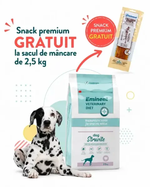 Dieta veterinara caini, Eminent Veterinary Diet Dog Struvite, 2.5 kg