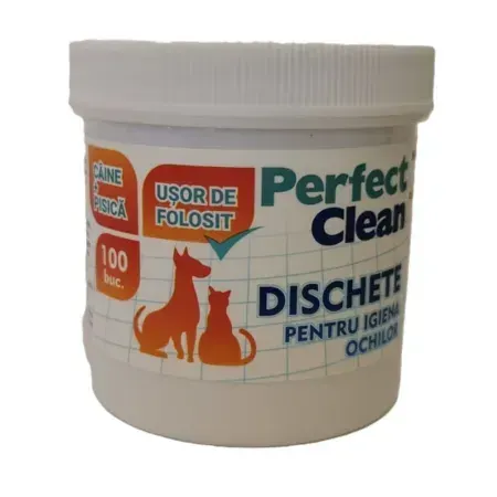 Dischete pentru igiena ochilor Perfect Clean 100 buc   cutie