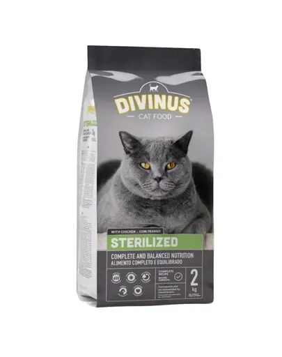 DIVINUS Cat Sterilized 2 kg mancare pisici dupa sterilizare