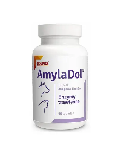 DOLFOS AmylaDol 90 tab. supliment digestiv pentru caini si pisici