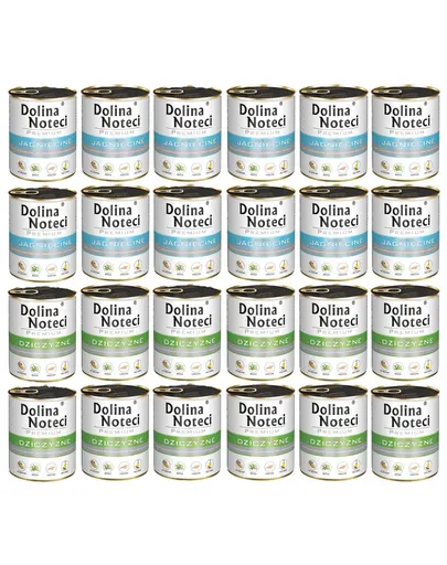 DOLINA NOTECI Mix conserve câini 24x800g miel și vânat