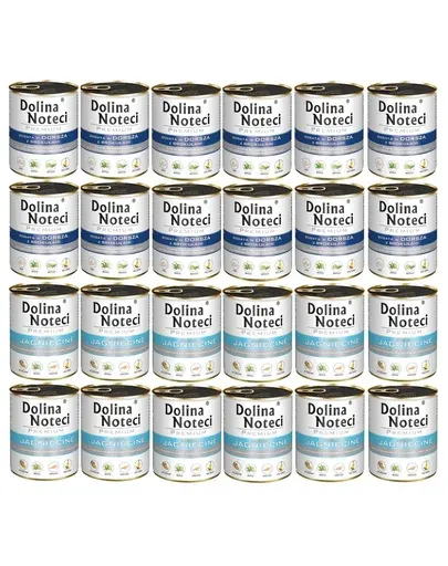 DOLINA NOTECI Mix mâncare câini Premium 24x800g cod cu broccoli și miel