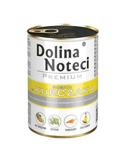 DOLINA NOTECI Premium bogat în pui conserve câini 12x400 g