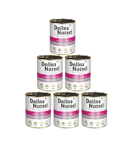 DOLINA NOTECI Premium Bogata in curcan 6x800g conserve caini