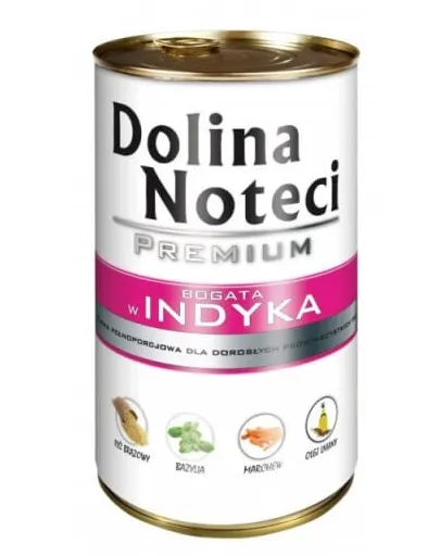 DOLINA NOTECI Premium conservă hrană câini 6x400g curcan
