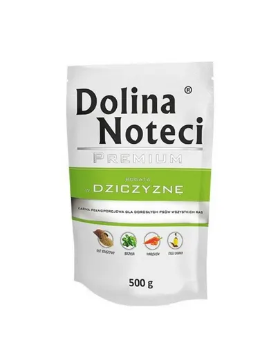DOLINA NOTECI Premium Mancare umeda caini, cu vanat 500g