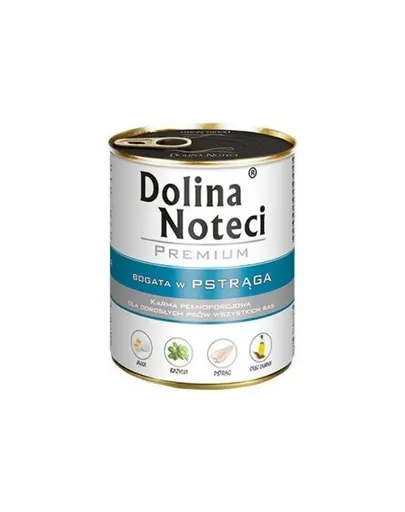 DOLINA NOTECI Premium Mix păstrăv și cod cu broccoli 24x800 g hrană umedă pentru câini