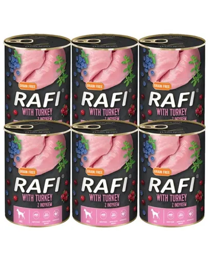 DOLINA NOTECI RAFI Turkey hrana umeda caini, din curcan 6x400 g