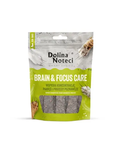 DOLINA NOTECI Smart Chews Brain &amp; Focus Care 100g recompense câini, suport funcții cognitive