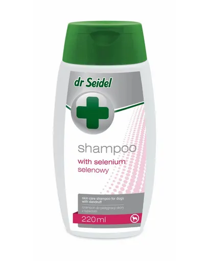 DR SEIDEL șampon seleniu câini anti-mătreață seboree 220 ml