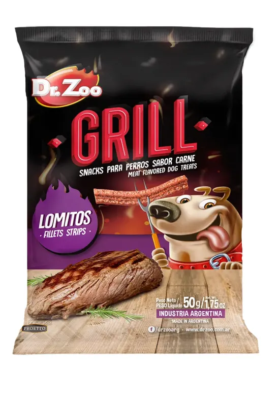 Dr Zoo GRILL, recompense caini, Fillets Strips, 50 g