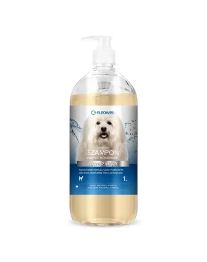 EUROWET șampon pentru câini cu blană albă și deschisă 1 L