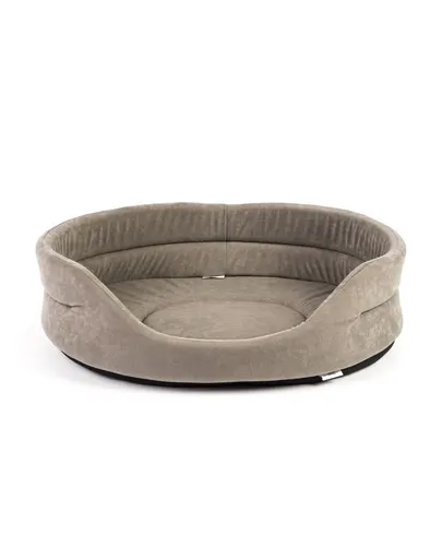 FERA Pat oval pentru caini, gri L 66 x 55 x 17 cm