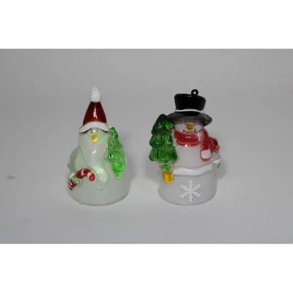 Figurina Engros de plastic craciun cu lumina ZY45 , 9,5 cm
