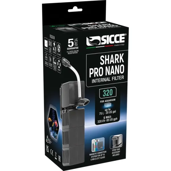 Filtru intern Sicce SHARK PRO NANO 320