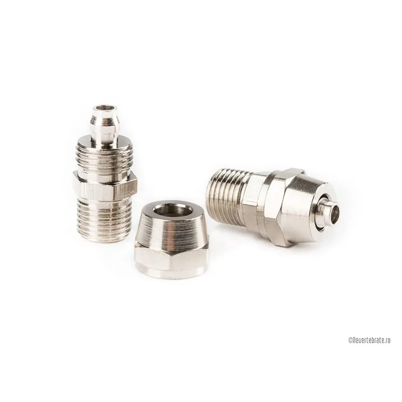 Fitting rapid inox pentru furtun CO2 - 2 buc