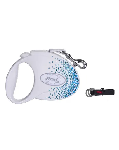 FLEXI Glam Splash Ocean S Lesa pentru caini 3m alb