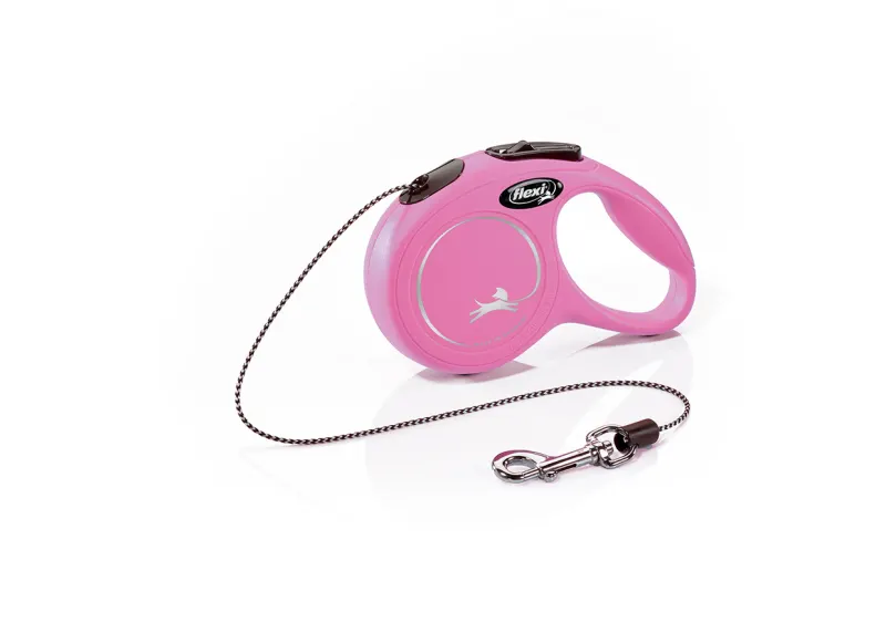 Flexi Lesa New Classic Cord S 5 m Roz