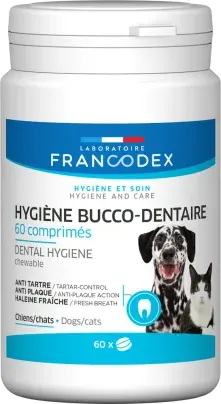 Francodex, pasta de dinti masticabila dog/ cat, 60 tablete