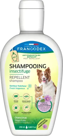 Francodex, sampon antiparazitar repelent dog/ cat fresh, 250 ml