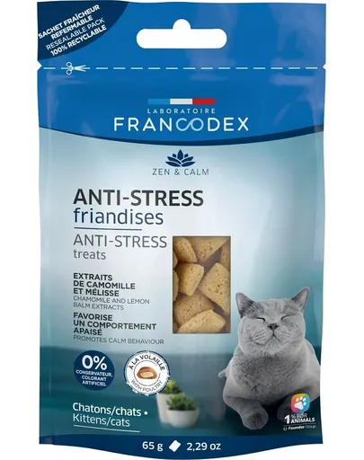 FRANCODEX Snack antistres pentru pisici 65 g