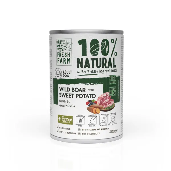 Fresh Farm Coarse pate with wild boar, berries and herbs 400 gr