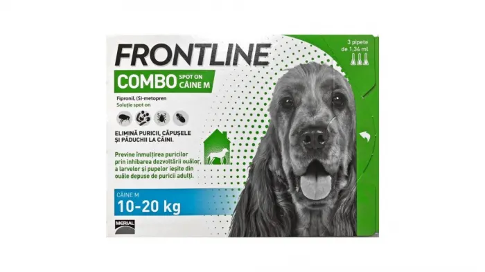 Frontline Combo M (10-20 kg) - 1 Pipeta Antiparazitara