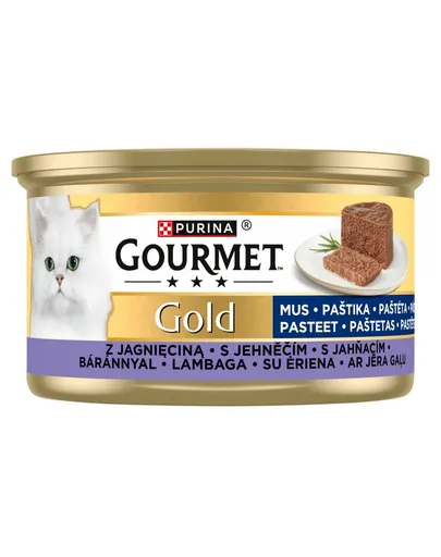 GOURMET Gold Mousse hrană umedă pisici miel 85 g