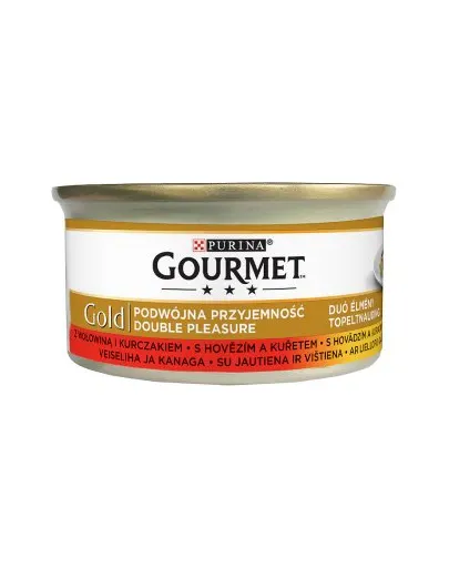 GOURMET Gold Vită și Pui 85 g