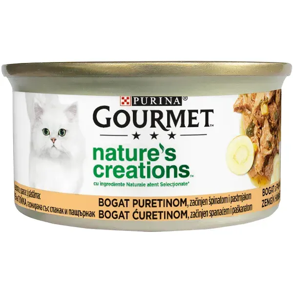 GOURMET Nature's Creations, File Curcan si Spanac, 85 g