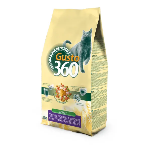 Gusto Cat Iepure, Curcan Si Legume 20Kg