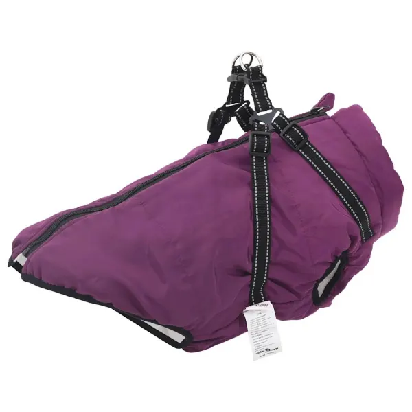 Gossi haina caini cu ham impermeabila reflectorizanta, violet, 5xl
