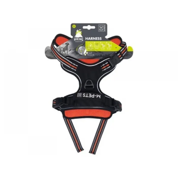 Ham HIKING M-PETS, L, portocaliu, 2,5 cm x 45-95 cm