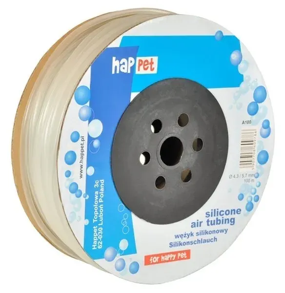 Happet, Furtun din Silicon, Rola 100 m, Transparent
