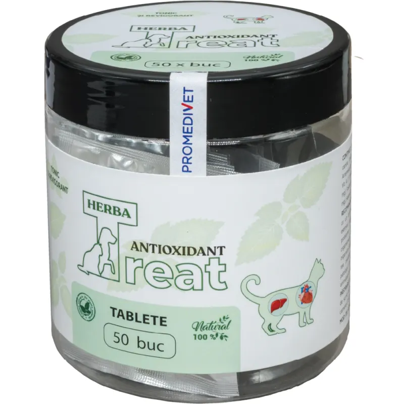 Herba-Treat tablete pisici antioxidant cutii 50 tbl*0.3gr