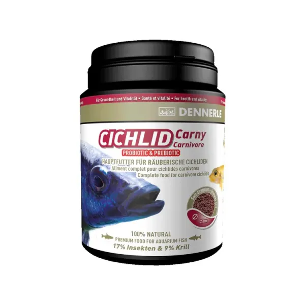Hrana cichlide carnivore Dennerle Cichlid Carny Granule 1000ml